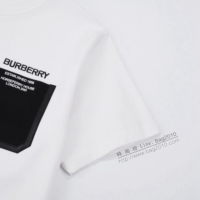 Burberry專櫃巴寶莉2023SS新款口袋印花T恤 男女同款 tzy2627